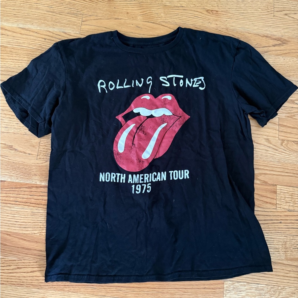 The Rolling Stones Black Cotton Tee